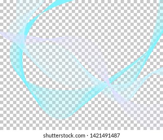 Abstract water background with transparency grid on back. Vector Illustration.