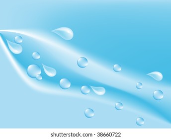 Abstract water background - vector illustration