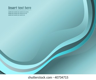 Abstract Water Background - vector illustration - text is on a separate layer for easy removal