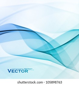 Abstract water background, vector wave illustration eps10