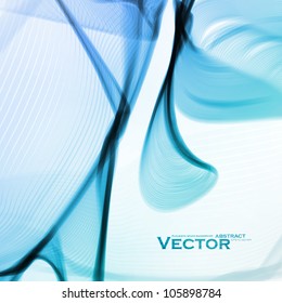 Abstract water background, vector wave illustration eps10