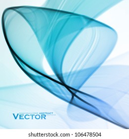 Abstract water background, vector wave illustration eps10