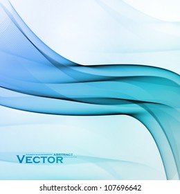 Abstract water background, vector wave illustration eps10