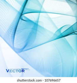 Abstract water background, vector wave illustration eps10