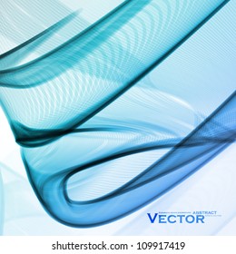 Abstract water background, vector wave illustration eps10