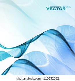 Abstract water background, vector wave illustration eps10