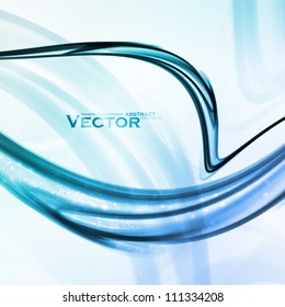 Abstract water background, vector wave illustration eps10