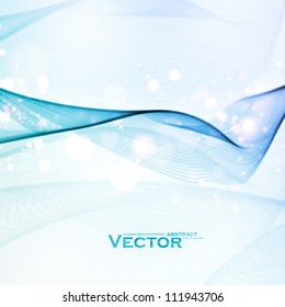 Abstract water background, vector wave illustration eps10