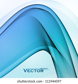 Abstract water background, vector wave illustration eps10