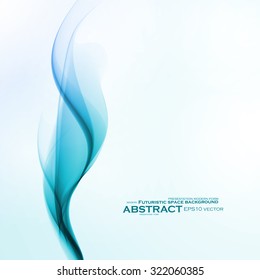 Abstract water background, vector wave illustration eps10