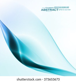 Abstract water background, vector wave illustration eps10