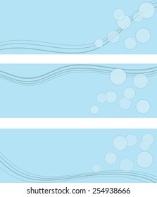 Abstract Water Banners - Vector Art