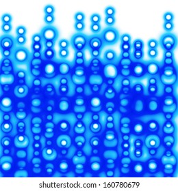 Abstract water bubbles background. Vector illustration