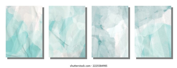 Abstract water color brush background. Set background. Vector design illustration.