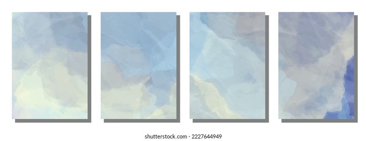 Abstract water color brush background. Set background. Vector design illustration.