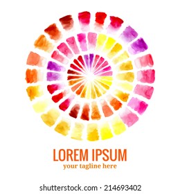 abstract water color element. logo. vector illustration