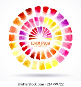 abstract water color element. logo. vector illustration
