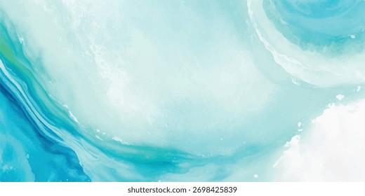 Fundo de gradiente de cor de água abstrato com tons de paleta de cor azul