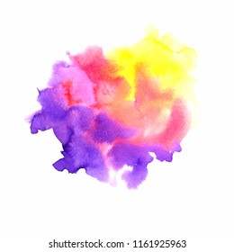 Abstract water colorful painting. Pastel color vector illustration concept.