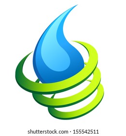 abstract water drop icon