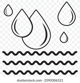 Abstract water drop icon logo pure blue color pure nature. Waters Splash, Blue water splash or drops isolated on cream background, rain splash, rain drop, water drop. Water drop icon. EPS 10.