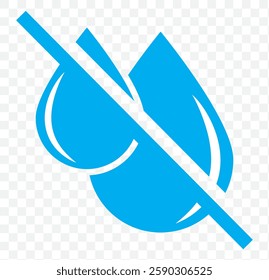 Abstract water drop icon logo pure blue color pure nature. Waters Splash, Blue water splash or drops isolated on cream background, rain splash, rain drop, water drop. Water drop icon. EPS 10.