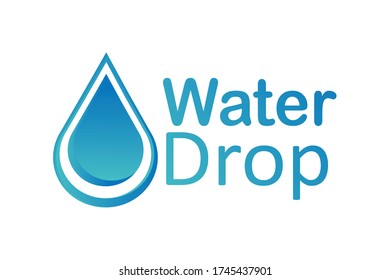 abstract of water drop icons logo on white background,world water day