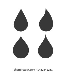 conjunto de iconos de caída de agua abstracta