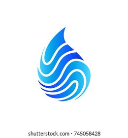 Abstract Water Drop Logo