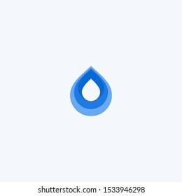 Abstract water drop logo design. Pure icon illustration vector
