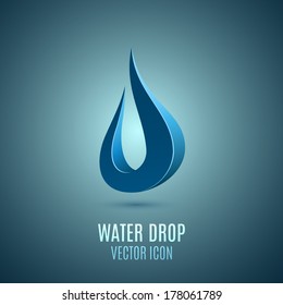 Abstract water drop. Perfect for your projects and business presentations. Vector illustration