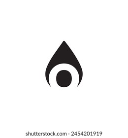 Abstract Water Drop Premium Letter O Logo Design