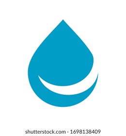 Abstraktes Wassertropfsymbol, Logo-Design der Vektorillustration