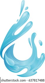 Abstract Water Droplet Shape