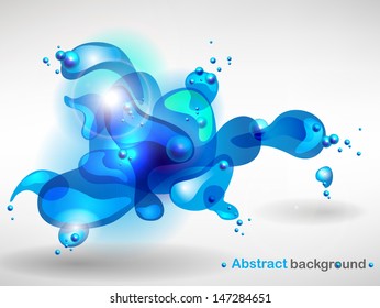Abstract water drops background