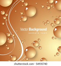 Abstract Water Drops Background