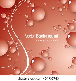 Abstract Water Drops Background