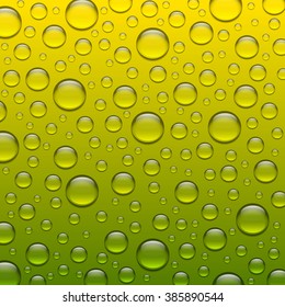 Abstract water drops on glass, Bright color design, Vivid vector background.