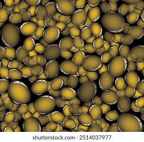 Abstract water drops seamless pattern. Modern ellipse shapes. Geometric vector illustration pattern.