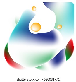 Abstract water and egg color background illustration. Template for poster design