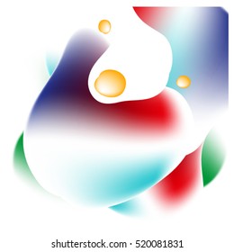 Abstract water and egg color background illustration. Template for poster design