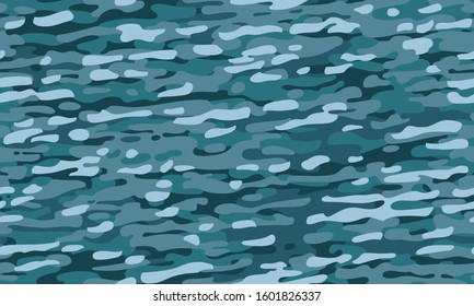 Abstract water graphic background seamless pattern