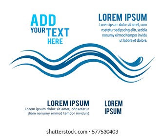 Abstract water icon, Stock Illustration