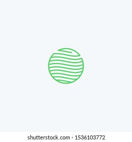 Abstract water leaf logo design. fresh plant icon illustration vector