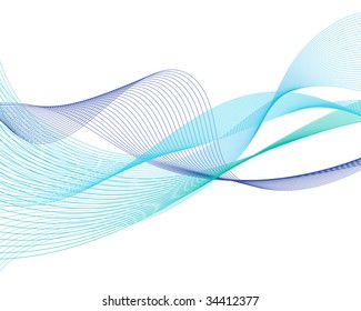 Abstract Water Lines Vector Background Design Stock Vector (Royalty ...