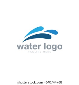 Abstract water logo