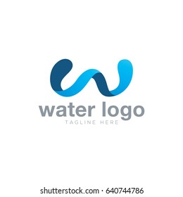 Abstract water logo