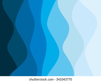 Abstract water nature landscape. Decorative 2:3 ratio background. Vector graphic template.