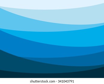 Abstract water nature landscape. Decorative 2:3 ratio background. Vector graphic template.