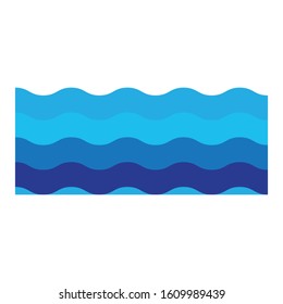 Abstract water sign vector illustration